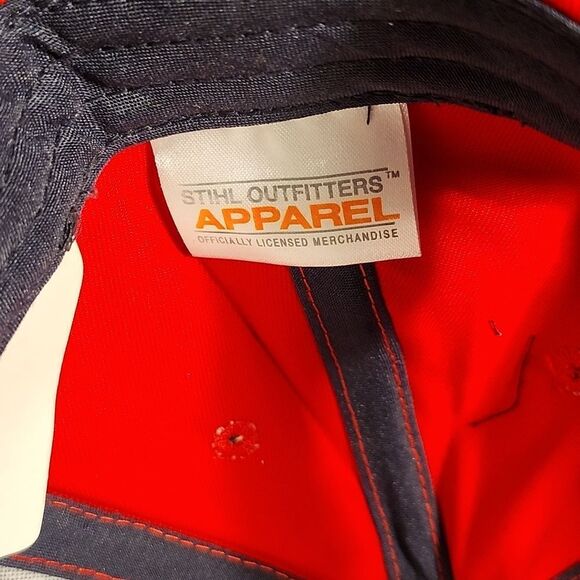 STIHL Red, White and Blue Velcroback Hat - New - Picture 7 of 8